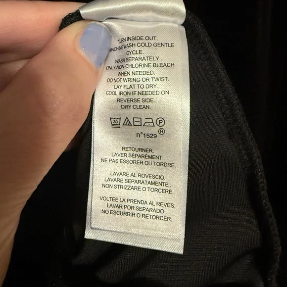 Ralph Lauren Black Velvet Short Sleeve Midi Dress - Picture 9 of 9